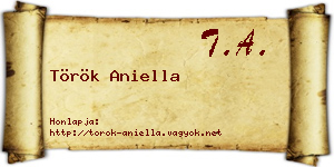 Török Aniella névjegykártya